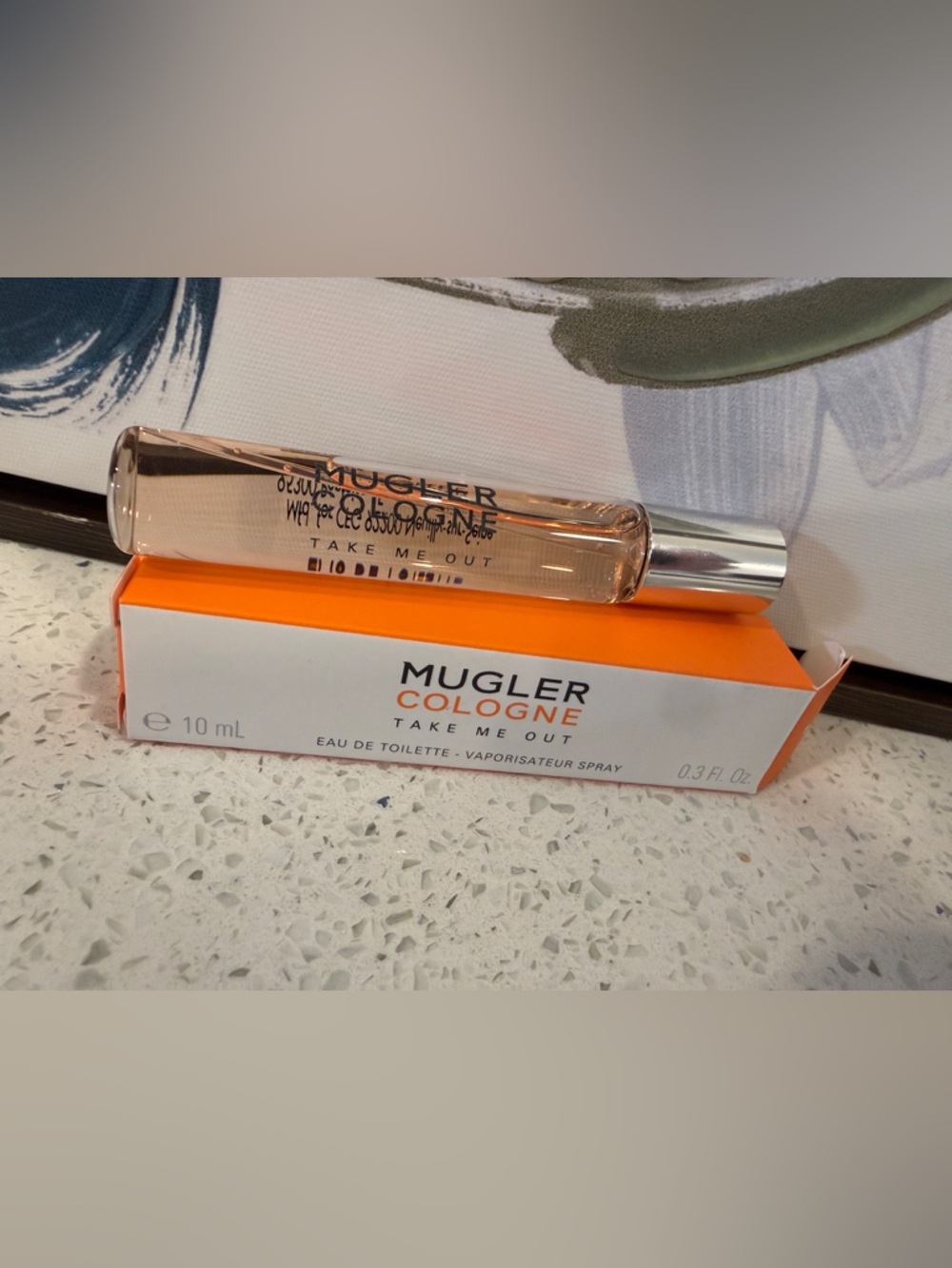 *NIB 10ml* Mugler Take Me Out Cologne Travel Spray - Orange